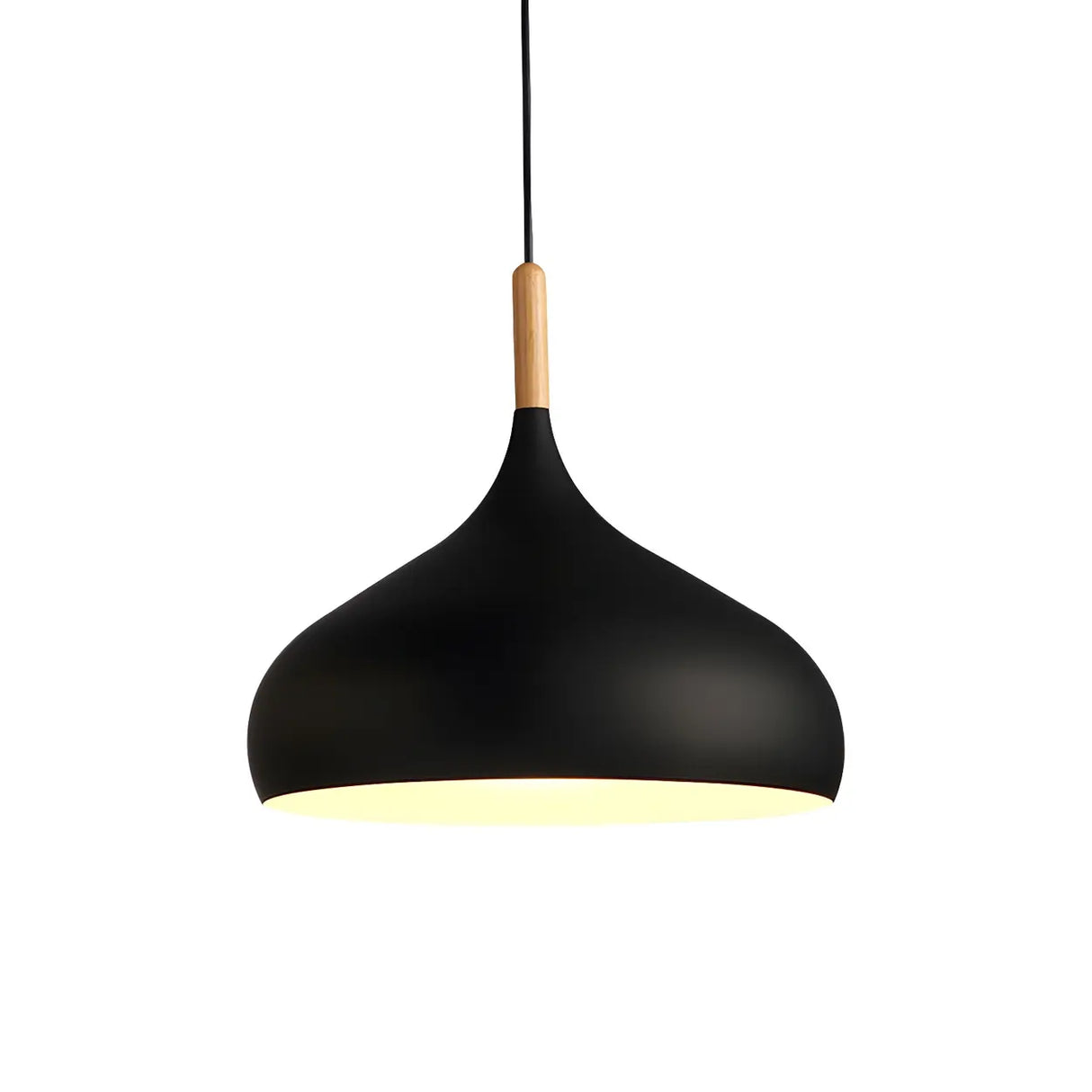Contemporary Metal Teardrop-Shaped Pendant Light Image - 18
