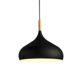 Contemporary Metal Teardrop-Shaped Pendant Light Image - 18