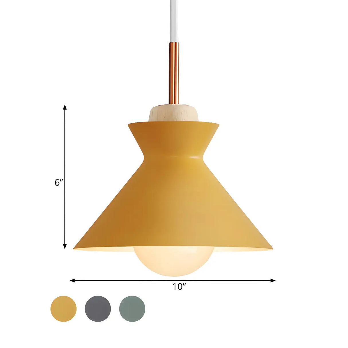 Contemporary Mini Cone Dome Metal Pendant Light Image - 20
