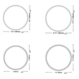 Contemporary Optical Illusion Round Cotton Area Rug Image - 7