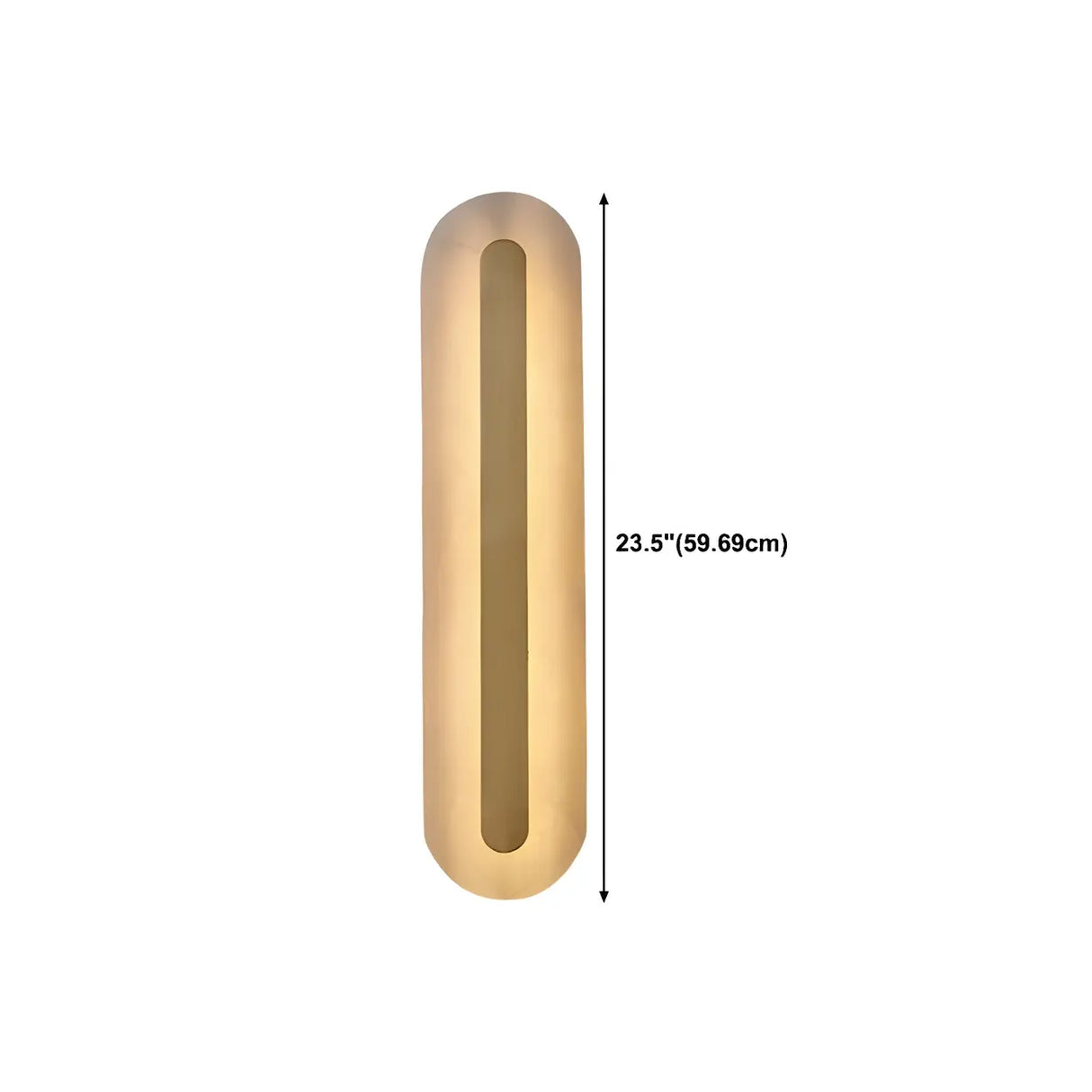 Contemporary Oval Stone White Alabaster Bedroom Wall Sconce Image - 26