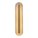 Contemporary Oval Stone White Alabaster Bedroom Wall Sconce Image - 6