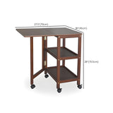 Contemporary Oval Wood Dining Table Brown Drop Leaf #size