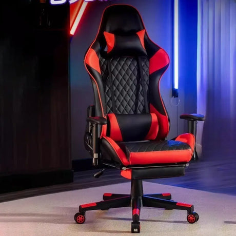 Contemporary Racing Swivel PU Leather Gaming Office Chair Image - 1