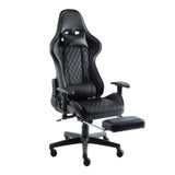 Contemporary Racing Swivel PU Leather Gaming Office Chair Image - 2