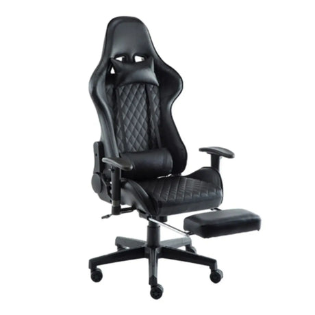 Contemporary Racing Swivel PU Leather Gaming Office Chair Image - 2