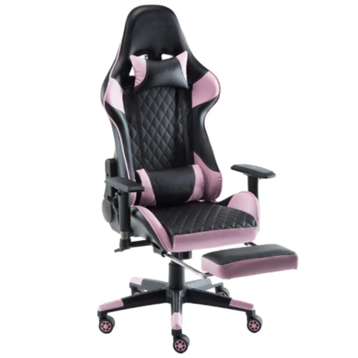 Contemporary Racing Swivel PU Leather Gaming Office Chair Image - 3