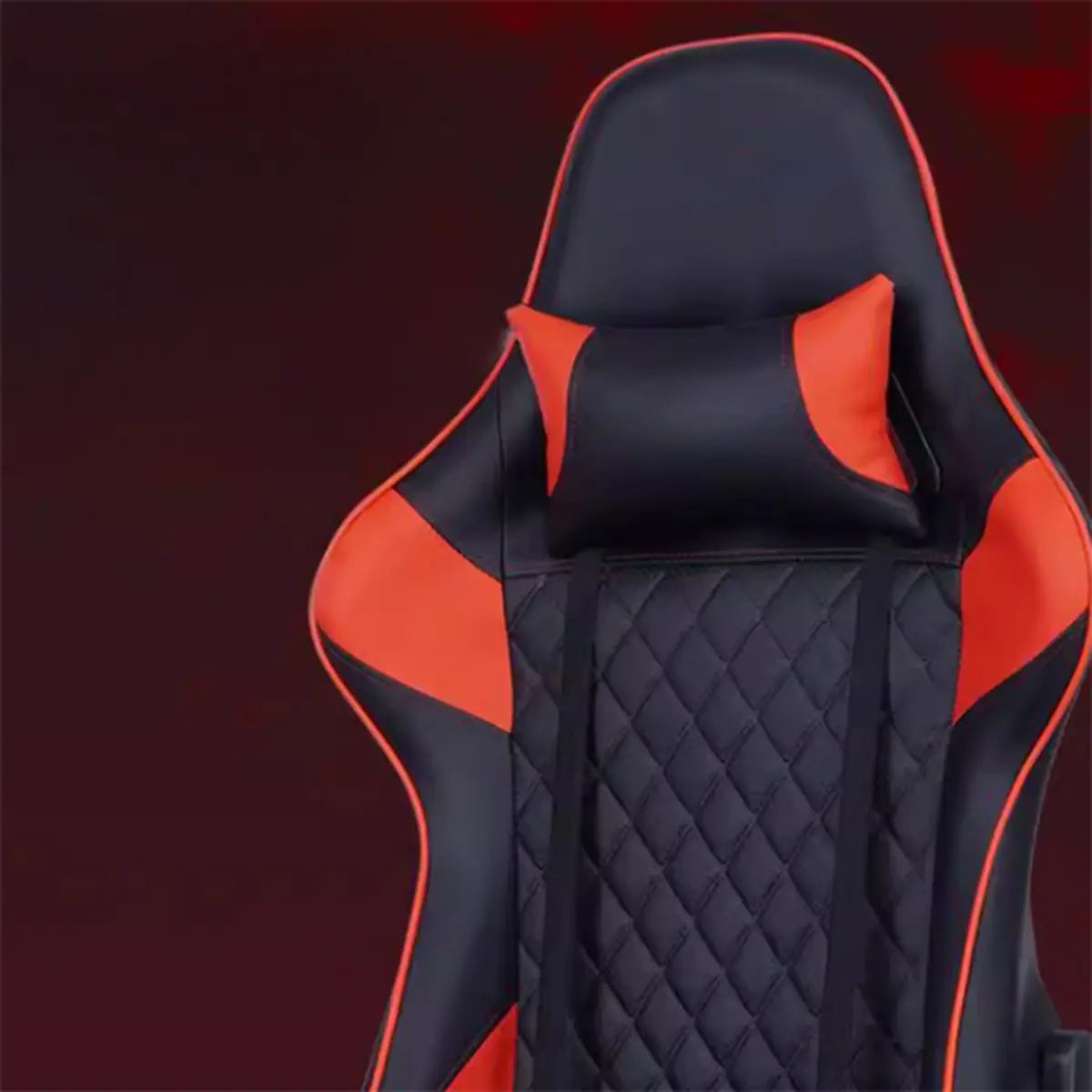 Contemporary Racing Swivel PU Leather Gaming Office Chair Image - 8