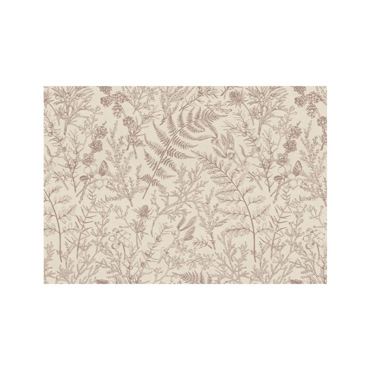 Contemporary Rectangle Leaf Fabric Apricot Area Rug Image - 2