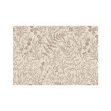 Contemporary Rectangle Leaf Fabric Apricot Area Rug Image - 2