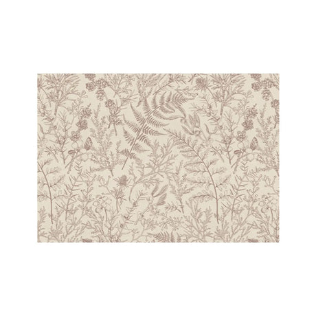 Contemporary Rectangle Leaf Fabric Apricot Area Rug Image - 2
