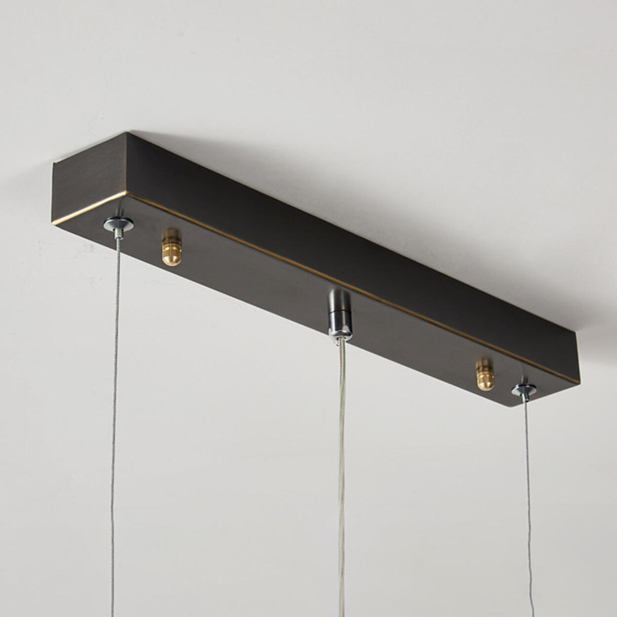 Contemporary Rectangle Textured Island Hanging Light Image - 12