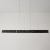 Contemporary Rectangle Textured Island Hanging Light Image - 8
