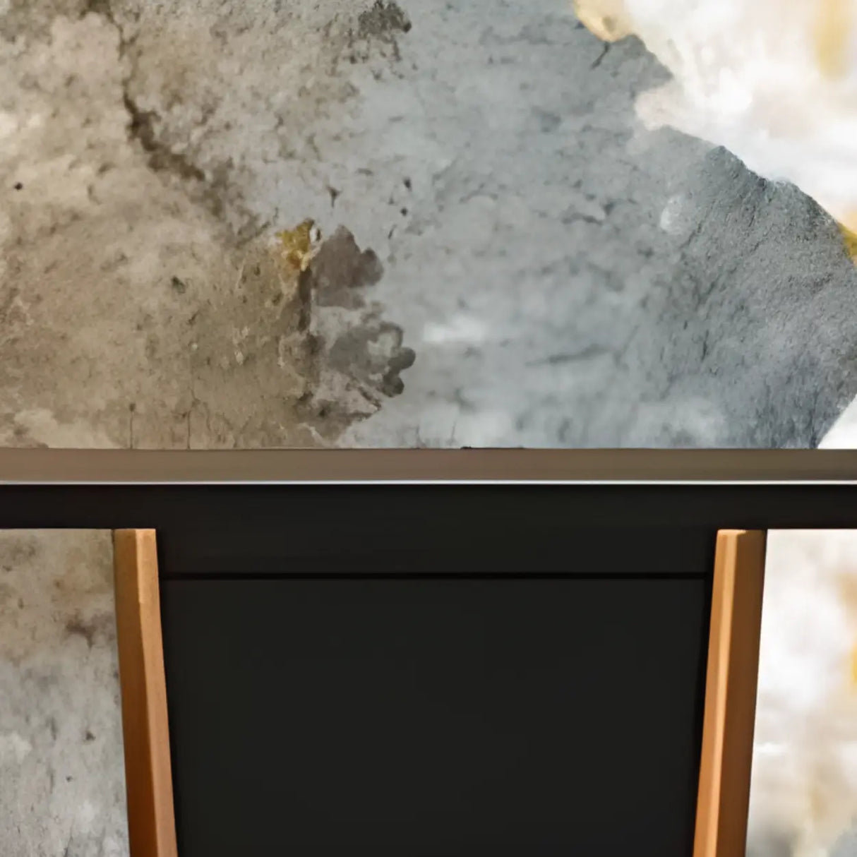 Contemporary Rectangular Wood Black Entry Console Table Image - 4