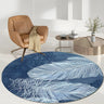 Contemporary Round Polyester Scenic Print Area Rug Image - 13
