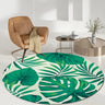 Contemporary Round Polyester Scenic Print Area Rug Image - 7
