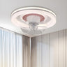 Contemporary Round Simple Ceiling Fan with LED Light Image - 1