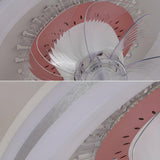 Contemporary Round Simple Ceiling Fan with LED Light Image - 13