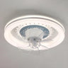 Contemporary Round Simple Ceiling Fan with LED Light Image - 7