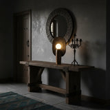 Contemporary Sculptural Integrated LED Wood Table Lamp Image - 18