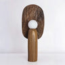 Contemporary Sculptural Integrated LED Wood Table Lamp Image - 5