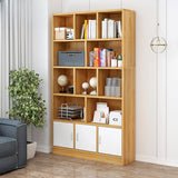 Contemporary Simple White Vertical Display Bookcase Image - 19