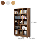Contemporary Simple White Vertical Display Bookcase Image - 22