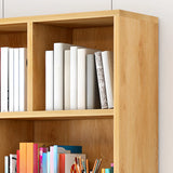Contemporary Simple White Vertical Display Bookcase Image - 8