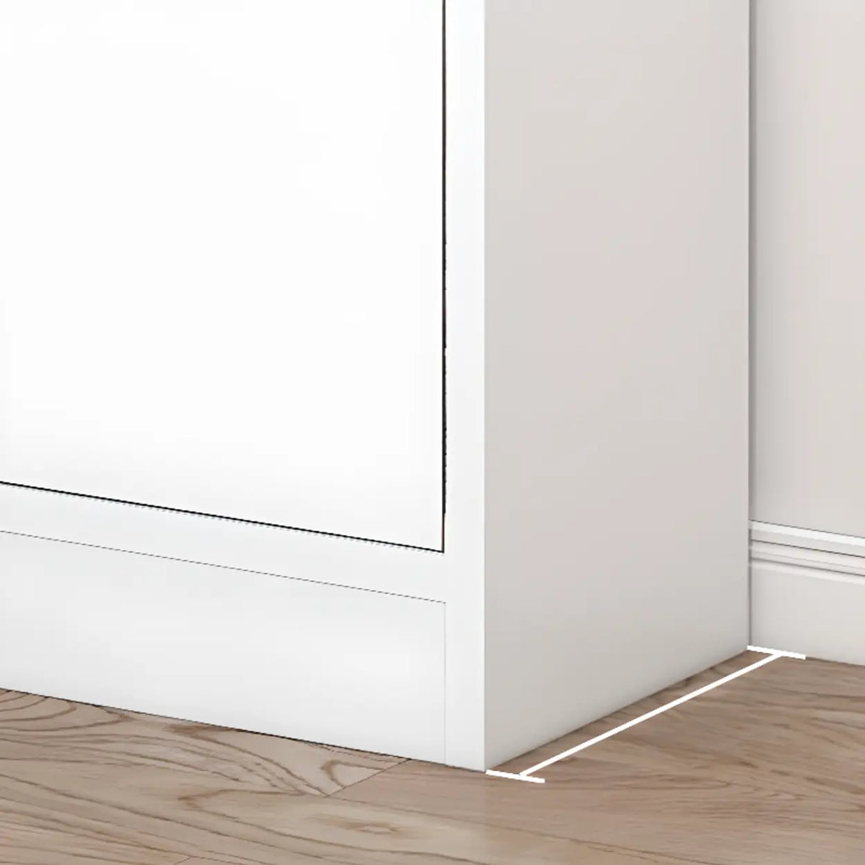 Contemporary Simple White Vertical Display Bookcase Image - 9