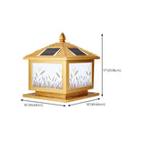 Contemporary Solar-Powered Brass Outdoor Table Lamp Image - 17