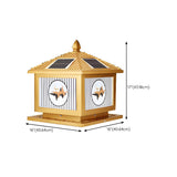 Contemporary Solar-Powered Brass Outdoor Table Lamp Image - 23