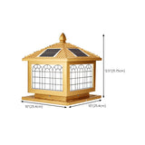 Contemporary Solar-Powered Brass Outdoor Table Lamp Image - 27