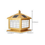 Contemporary Solar-Powered Brass Outdoor Table Lamp Image - 28