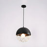 Contemporary Sphere Metal Dining Room White Pendant Light Image - 3
