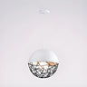 Contemporary Sphere Metal Dining Room White Pendant Light Image - 5