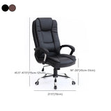 Contemporary Swivel Steel Frame Office Chair with Wheels #size