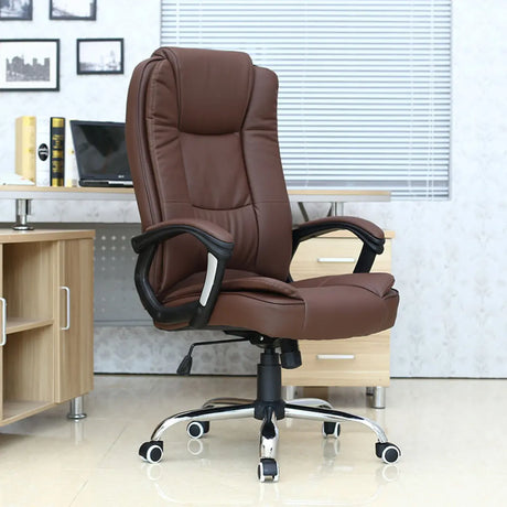 Contemporary Swivel Steel Frame Office Chair with Wheels Image - 2