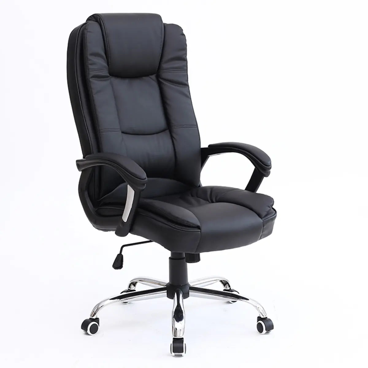 Contemporary Swivel Steel Frame Office Chair with Wheels Image - 6