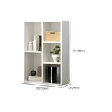 Contemporary Vertical Timber 5 Shelves Bookcase Brown Image - 23