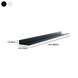 Contemporary Wall Mount Iron Floating Display Bookshelf Image - 18