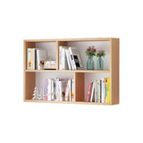 Contemporary Wall Mounted Rectangular Bookshelf White Image - 23