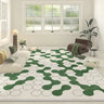 Contemporary Wave Pattern Polyester Gray Area Rug Image - 11