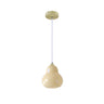 Contemporary White Glass Gourd Pendant Light Flexible Length Image - 3