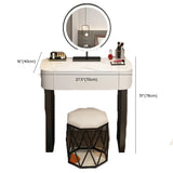 Contemporary White Makeup Vanity with Mirror LED Lights Image - 20