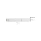 Contemporary White Wall-Mounted TV Stand with Cabinet Image - 14