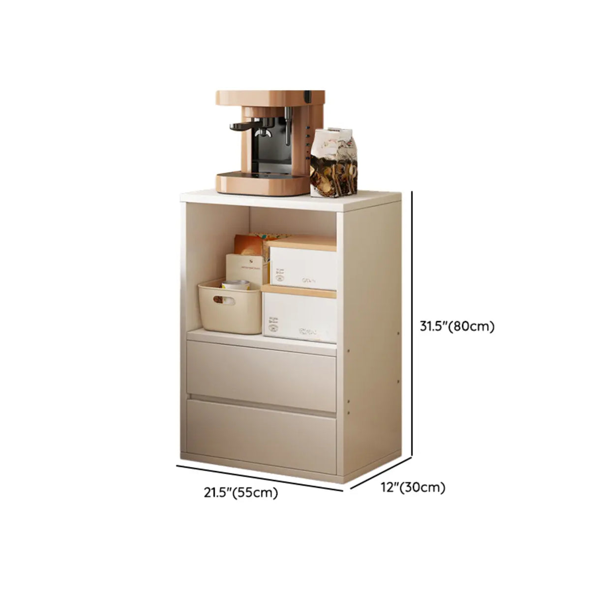 Contemporary White Wooden Closed Back Standard Bookcase Image - 13