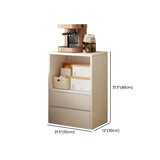 Contemporary White Wooden Closed Back Standard Bookcase Image - 13
