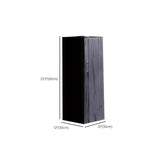  Contemporary Wood Black Square Block Side Table Image - 16