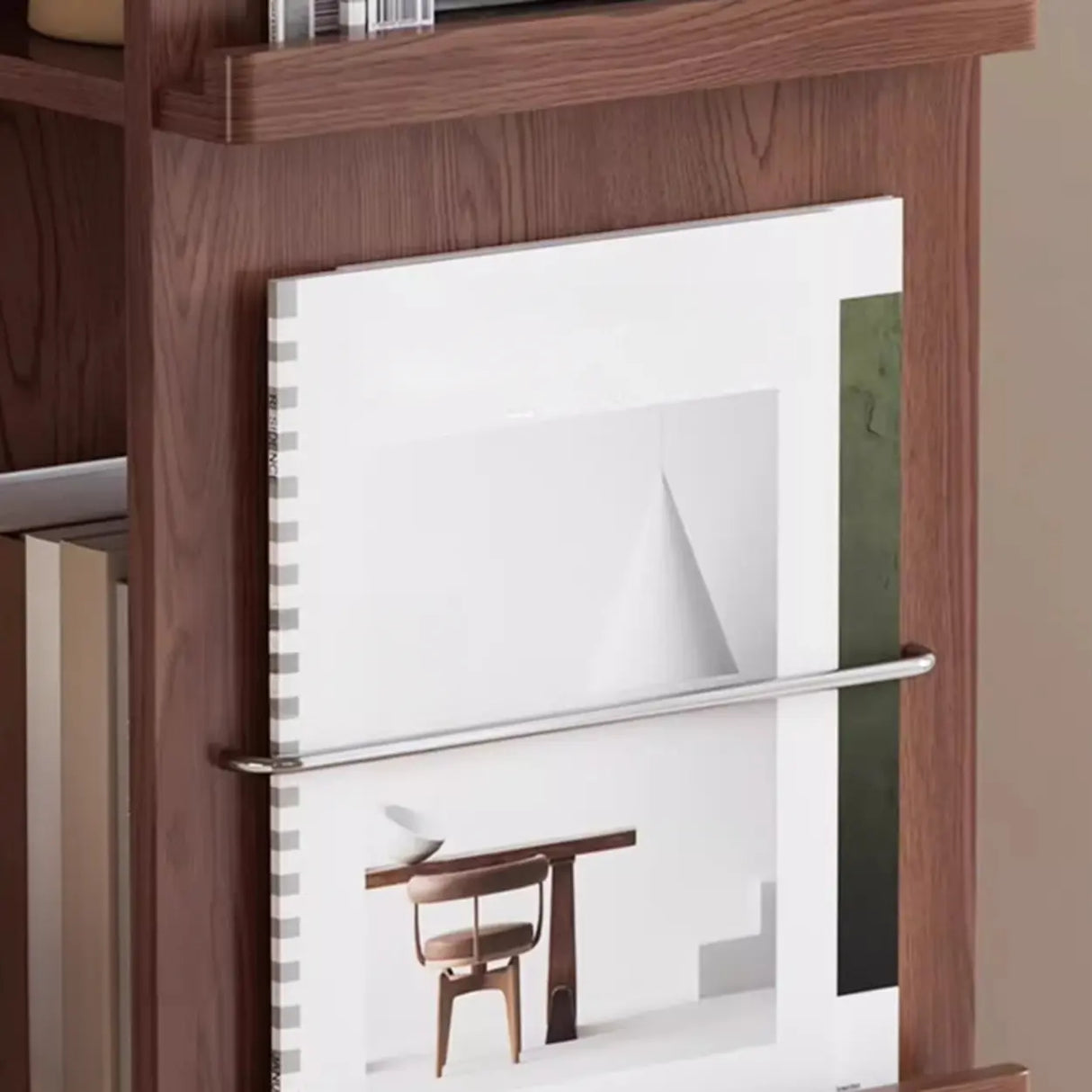 Contemporary Wooden Vertical 3-Tier Cube Kids Bookshelf Image - 10