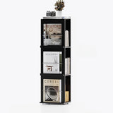 Contemporary Wooden Vertical 3-Tier Cube Kids Bookshelf Image - 13